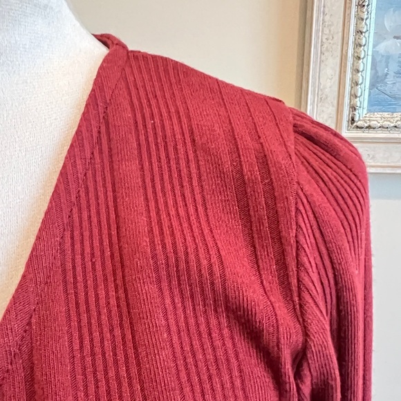 Speechless Burgundy Ribbed cardigan - Picture 4 of 7